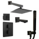 Photo Shower kit Paini Grazia 21PZSET36911THSHBATH black matte
