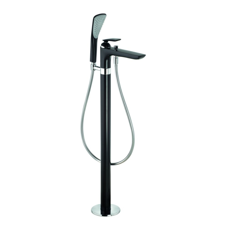 Photo Bath mixer Kludi BALANCE 525908775 black matte/chrome