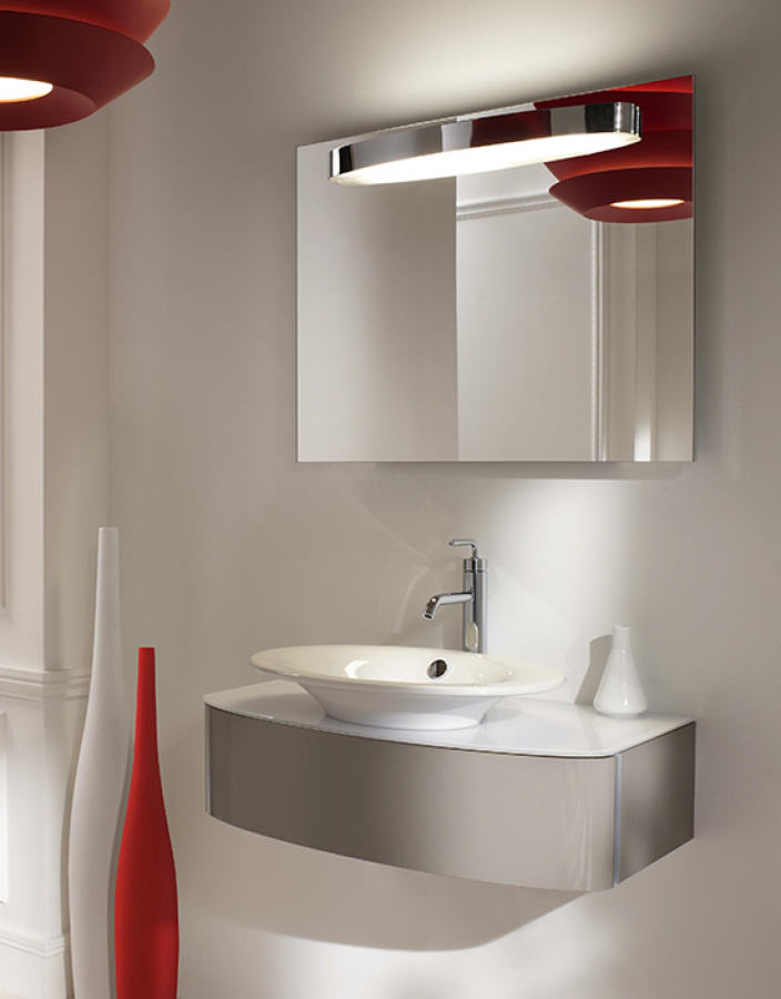 Photo The sink cabinet 85 cm Jacob Delafon Presquile EB1106-V13 Palisander veneer