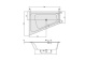 Photo Acrylic bath Villeroy & Boch Loop & Friends 175x135 SX UBA175LFS9LIV-01 left