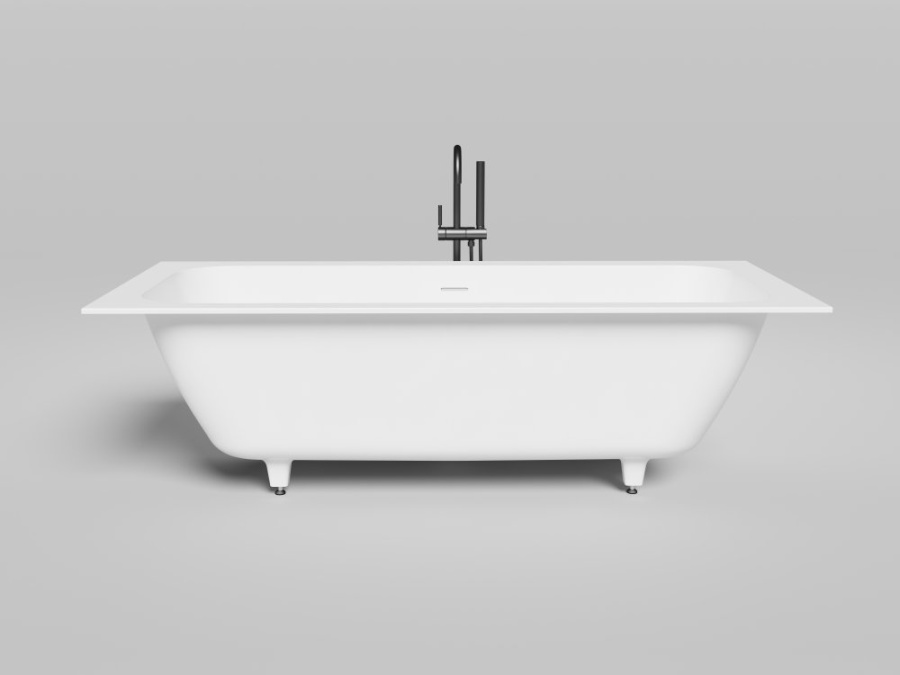 Photo Bath of artificial stone Salini Orlando Axis Kit 190x80 103311GF painting by RAL completely