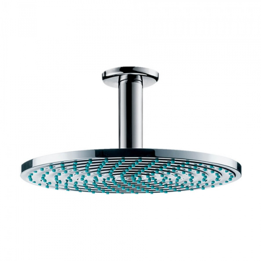 Photo Top shower hansgrohe 240 1jet EcoSmart 27463000 9 l/min with ceiling connection chrome