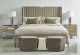 Photo Set of three Constellation items (ottomans and side table)