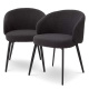 Photo A set of two Lloyd dining chairs (black, with armrest)