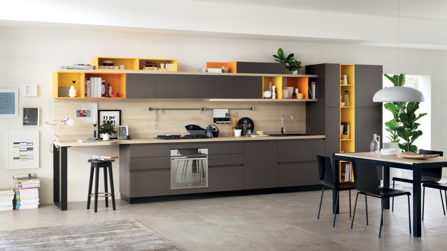 Photo Scavolini Foodshelf Corner 360 by 240 cm