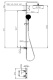 Photo Shower stand Bossini Apice L10505.030 with thermostat