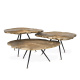 Photo A set of three Quercus coffee tables