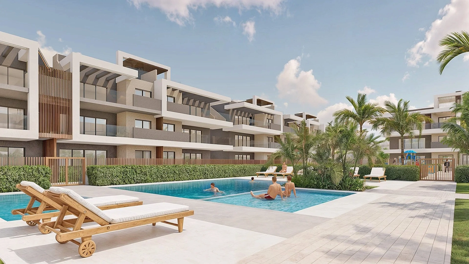Apartment by the sea in a residential complex in Pilar de la Horadada