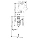 Photo Axor One 48010340 grinded black chrome sink mixer