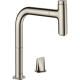 Photo Kitchen mixer hansgrohe Metris Select M71 200, 1jet, sBox 73804800 2 holes, with exhaust pour, steel