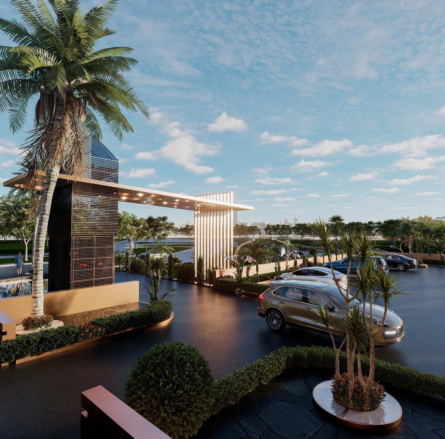 Luxury apartments on the shore of the Bosphorus