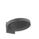Photo overhead shower hansgrohe Rainfinity 360 1jet 26230340 with wall mount, polished black chrome