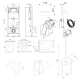 Photo Set with installation AM.PM Spirit V2.0 CK70GH with hygienic shower and accessories, black matte