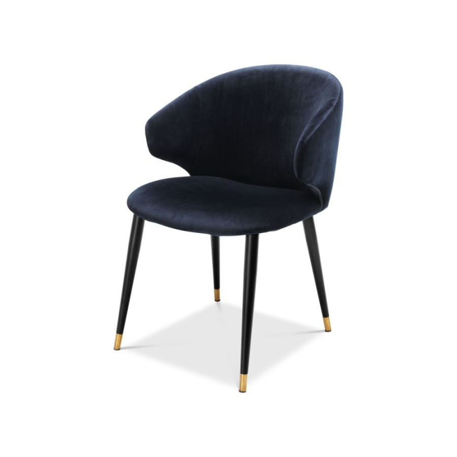 Photo Volante dining chair (dark blue, with armrests)