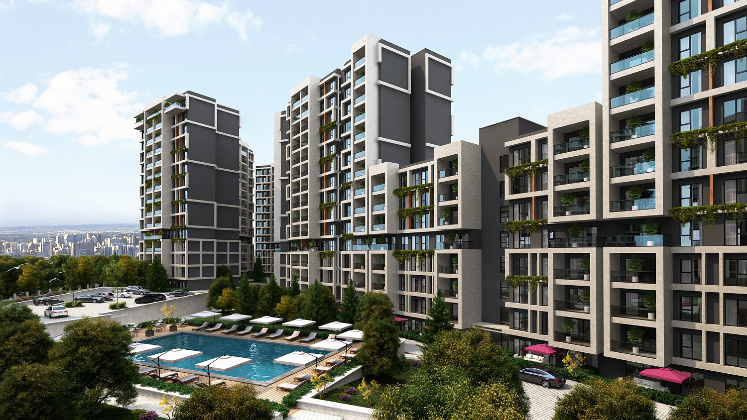 Residential complex with sea views and Princes Islands