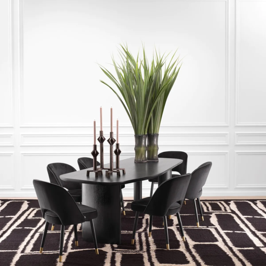 Photo Flemings dining table (black finish)