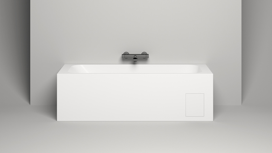 Photo Salini Orlanda cast marble bath 170x75 102017MF RAL matte