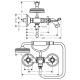 Photo Bath mixer with shower Axor Montreux 16540340 with shower set grinded black chrome