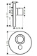 Photo Exterior shower thermostat Axor ShowerSelect 36726000