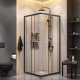 Photo Set shower corner Am.Pm Gem S 90x90 WK93EP black matte