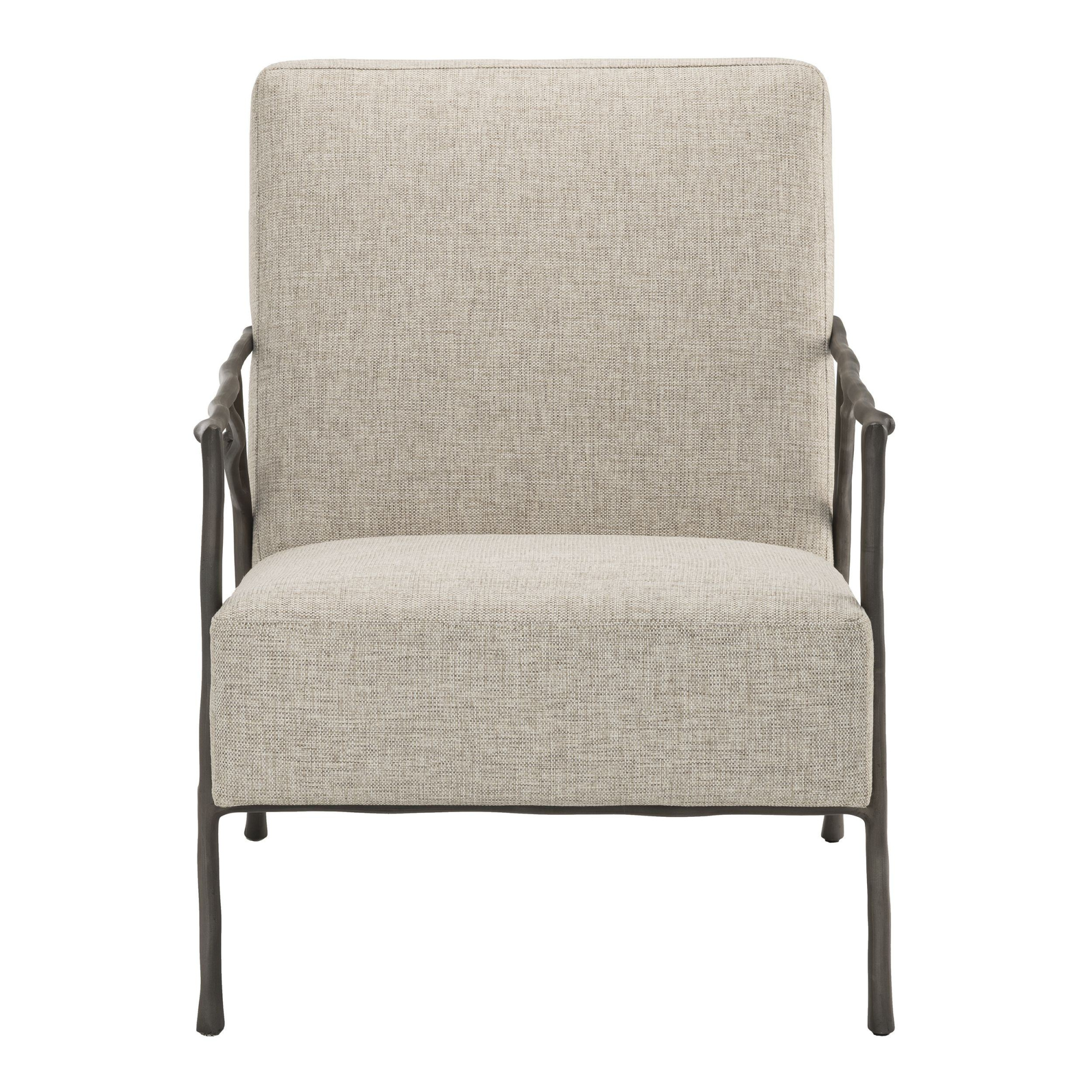 Photo Antico chair (gray-beige, bronze finish)