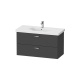 Photo The cabinet under the sink Duravit Xbase 100 XB619304949 matte graphite