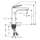 Photo Axor Citterio 39081340 grinded black chrome sink mixer