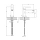 Photo Gessi Rettangolo 20002#299 Black matte sink mixer