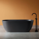 Photo Bath made of artificial stone Abber Frankfurt 170x75 AM9941B black