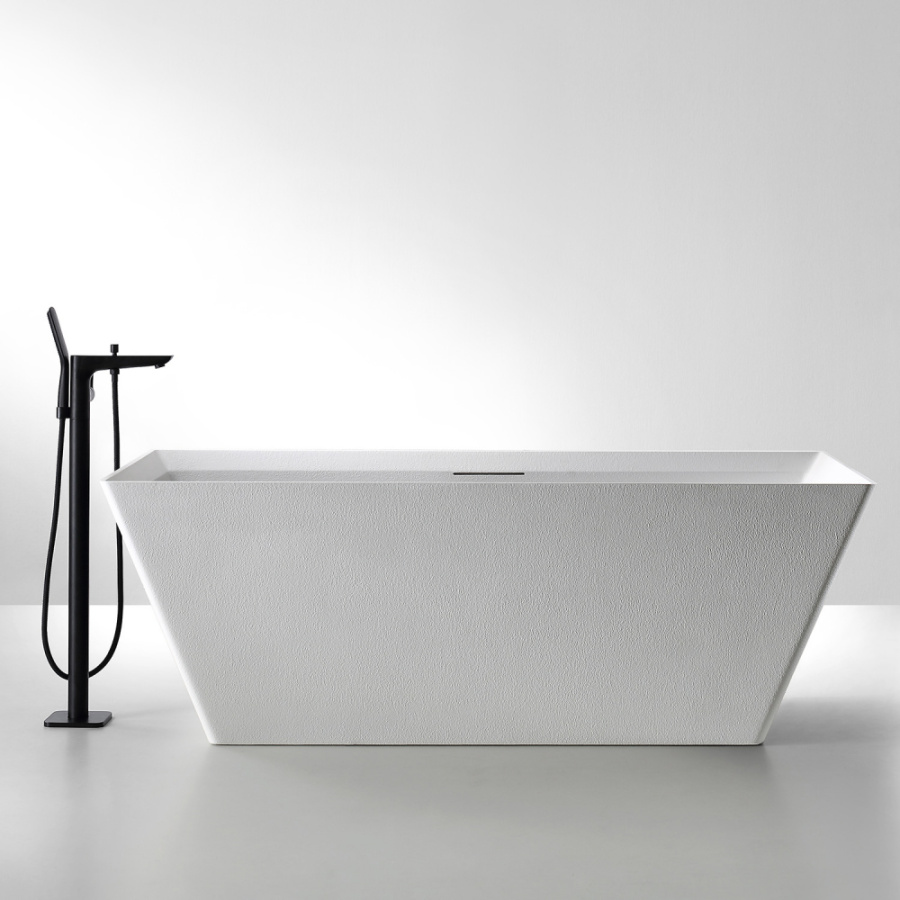 Photo Bath made of artificial stone Abber Berlin 170x75 AM9912 white