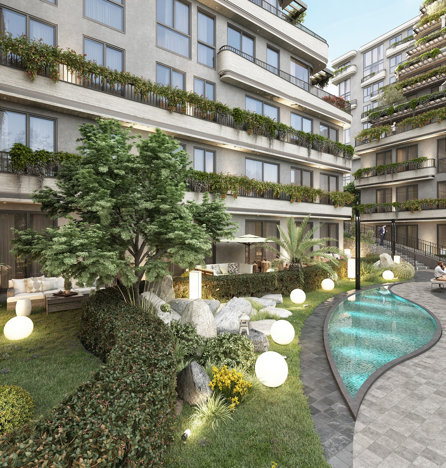 Cozy residential complex in the green zone