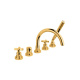 Photo Bath mixer Nicolazzi Monte Croce 2214GO27 gold