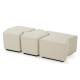 Photo A set of three ottomans Filbert