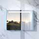 Photo Mirror cabinet AM.PM Sensation M30MCX1001BG sky blue, backlit