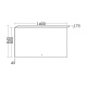 Photo Burgbad Yso 140 SEYH140 mirror with backlit