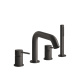 Photo Bath mixer Gessi 316 54037#707 black matte