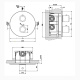 Photo Shower mixer Gessi Goccia 33842#299 black matte