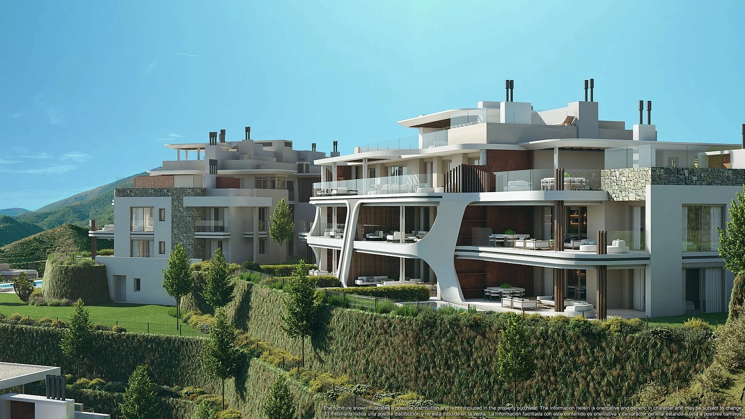 Apartment in a new building Apartments overlooking the lake in a country club in Benaavis