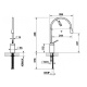 Photo Gessi Goccia sink mixer 33605#299 black matte