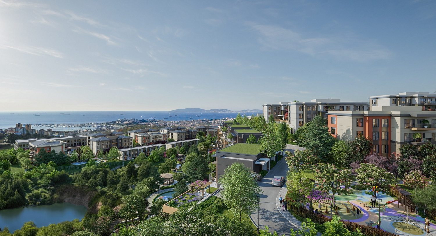 Residential complex in a developing area