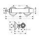 Photo Thermostatic shower mixer Axor Montreux 16261820 grinded nickel