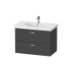Photo Duravit Xbase sink cabinet 80x45.8 XB619004949 graphite matte