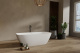 Photo Bath of artificial stone Abber Stein 165x70 AS9632 white matte