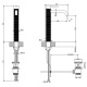 Photo Gessi sink mixer 316 54303#707 black matte