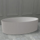 Photo Bath of artificial stone Abber Stein 180x85 AS9627 white matte