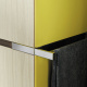 Photo Burgbad Yso 40 HSHB040 L F2184 K0388 left mustard gloss/authentic oak