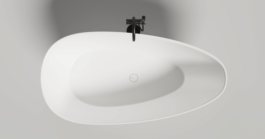 Photo Salini Paola cast marble bath 160x80 1015203M white matte