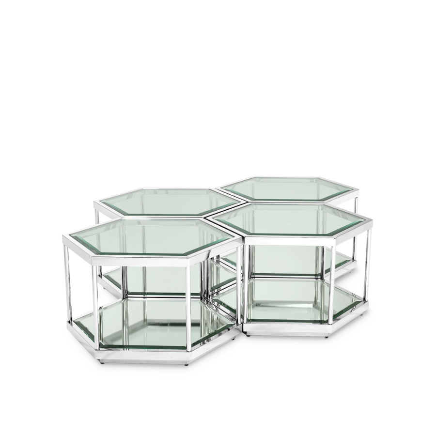 Photo A set of four Sax coffee tables (steel)
