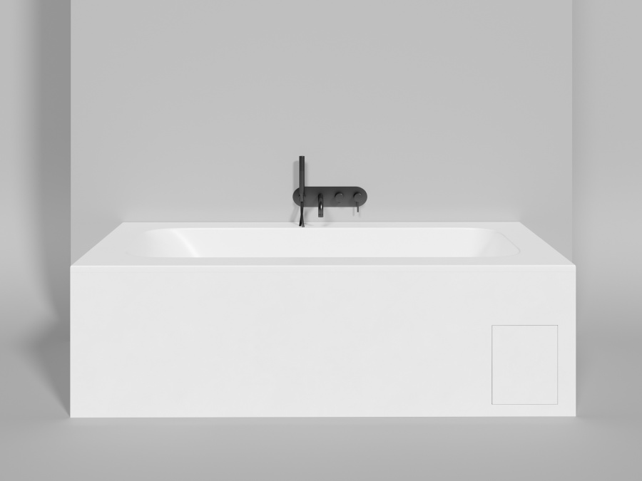 Photo Bath of artificial stone Salini Orlando 190x100 102114MF painting by RAL completely