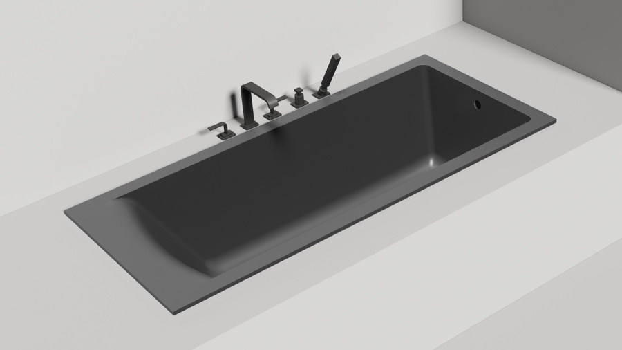 Photo Salini Cascata 170x70 104413MF RAL matte bath